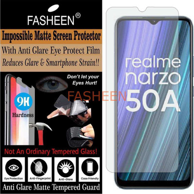 Fasheen Tempered Glass Guard for REALME NARZO 50A(Pack of 1)