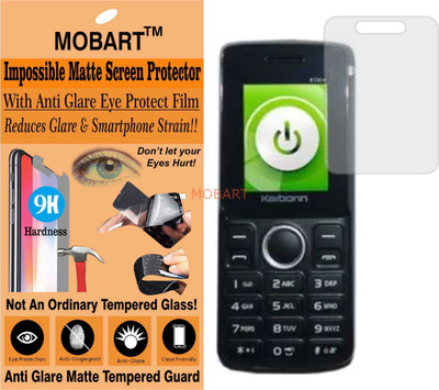 MOBART Tempered Glass Guard for KARBONN K130 PLUS (Matte Finish)(Pack of 1)
