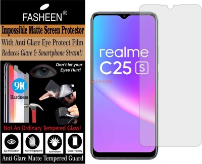 Fasheen Tempered Glass Guard for REALME C25S RMX3195 (Matte Finish)(Pack of 1)