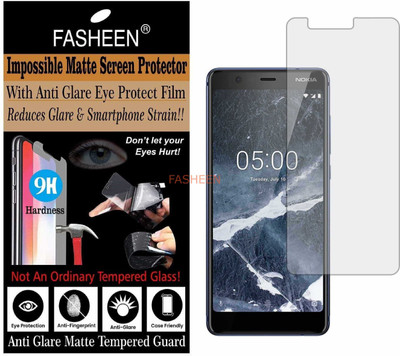 Fasheen Tempered Glass Guard for NOKIA TA-1076 (NOKIA 5.1) (Matte Finish)(Pack of 1)