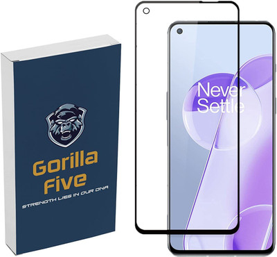 FIVE-O Edge To Edge Tempered Glass for : :Oneplus 9RT, Oneplus RT;(Pack of 2)