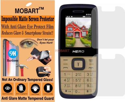 MOBART Tempered Glass Guard for LAVA HERO 600 PLUS (Matte Finish)(Pack of 1)