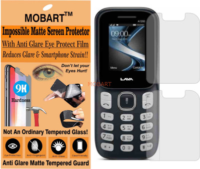 MOBART Tempered Glass Guard for LAVA A1200 (Matte Finish)(Pack of 1)
