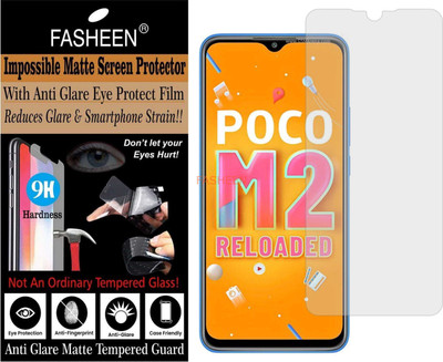 Fasheen Tempered Glass Guard for XIAOMI POCO M2 RELOAD (Matte Finish)(Pack of 1)