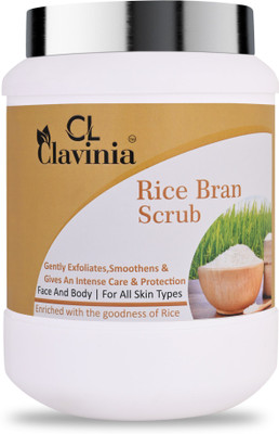 CLAVINIA Rice Bran Scrub 1000 ml Scrub(1000 ml)