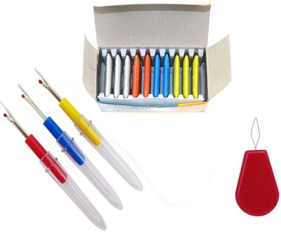 Crafts Haveli 3 Seam Ripper, 1 Needle Threader & Chalk Sewing Kit