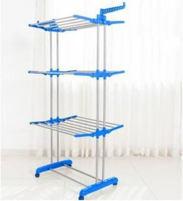 FAVOUR Steel, Plastic Floor Cloth Dryer Stand B2SS-3T-N-5040300(3 Tier)