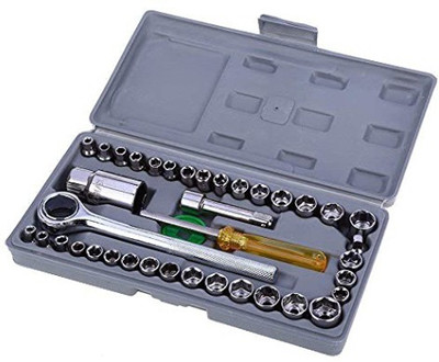 Callun 40in1 Pc Wrench Tool Kit - Screwdriver and Socket Set for Automobile Motorcycle Socket Set(Pack of 1)