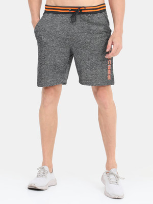 ARDEUR Solid Men Grey Regular Shorts