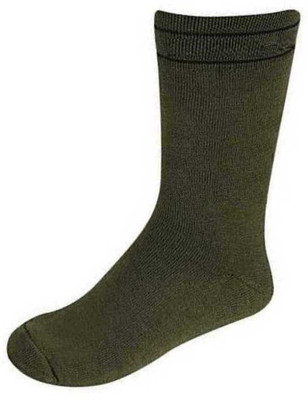 Akeeta Men Solid Mid-Calf/Crew