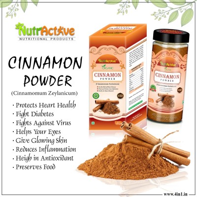 NutrActive Ceylon Cinnamon Powder (SriLankan) Whole Ceylon Cinnamon Sticks Used |Dalchini(150 g)