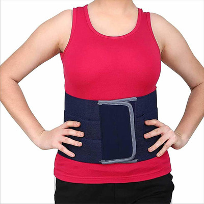 Lector Abdominal belt tummy reduction Binder after C-Section after Delivery Abdominal Belt(Blue)