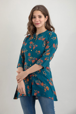Nayrah Casual Printed Women Green Top