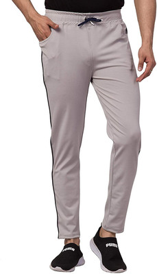 ROZZBY Striped Men Grey Track Pants