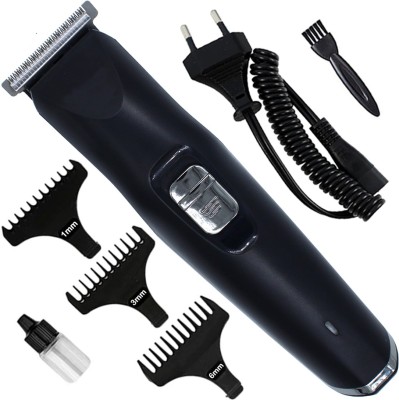 Geemy Professional Rechargeable Washable Beard Moustache Trimmer Hair Clipper 660 Fully Waterproof Body Groomer 120 min  Runtime 3 Length Settings(Black)