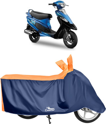 DROHAR Waterproof Two Wheeler Cover for TVS(Pep+, Orange)
