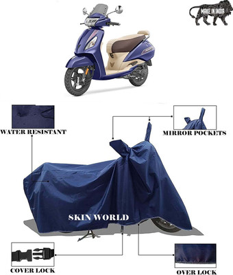APNEK Waterproof Two Wheeler Cover for TVS(Jupiter classic, Blue)