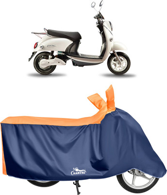 XAFO Waterproof Two Wheeler Cover for Evolet(Polo, Orange)