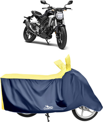 DROHAR Waterproof Two Wheeler Cover for Honda(CB300R, Yellow)