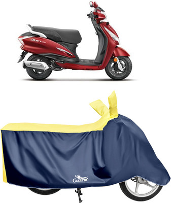 DROHAR Waterproof Two Wheeler Cover for Hero(Duet, Yellow)