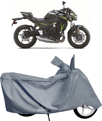 DROHAR Waterproof Two Wheeler Cover for Kawasaki(Z650, Grey)