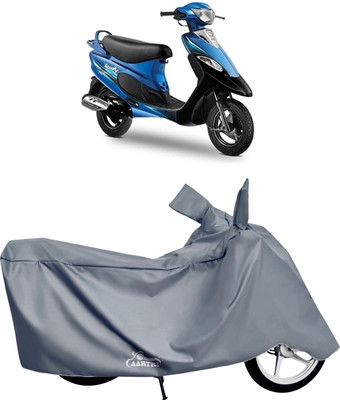 DROHAR Waterproof Two Wheeler Cover for TVS(Pep+, Grey)