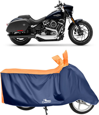 DROHAR Waterproof Two Wheeler Cover for Harley Davidson(Sport, Orange)