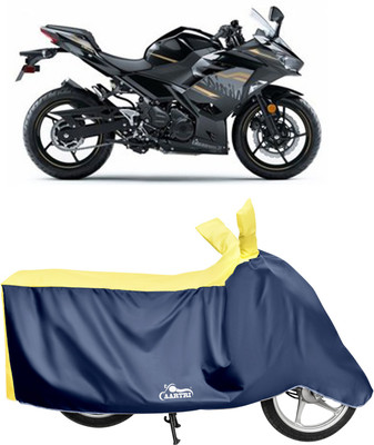 DROHAR Waterproof Two Wheeler Cover for Kawasaki(Ninja, Yellow)