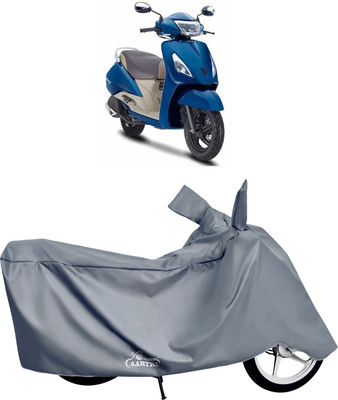 DROHAR Waterproof Two Wheeler Cover for TVS(Jupiter, Grey)