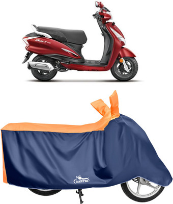 DROHAR Waterproof Two Wheeler Cover for Hero(Duet, Orange)