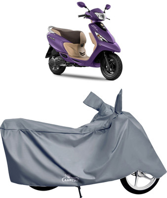 XAFO Waterproof Two Wheeler Cover for TVS(Zest, Grey)
