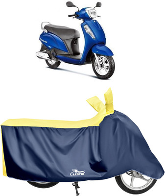 DROHAR Waterproof Two Wheeler Cover for Suzuki(Access, Yellow)