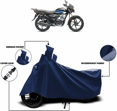 KEDIT Two Wheeler Cover for Hero(CD 100 SS, Blue)