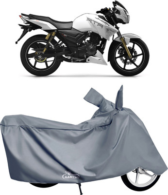DROHAR Waterproof Two Wheeler Cover for TVS(Apache, Grey)