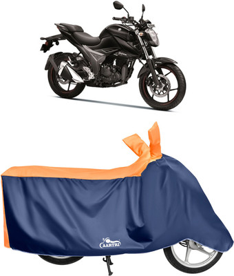 DROHAR Waterproof Two Wheeler Cover for Suzuki(Gixxer, Orange)