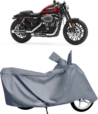 DROHAR Waterproof Two Wheeler Cover for Harley Davidson(Roadster, Grey)