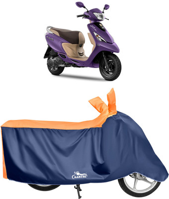 XAFO Waterproof Two Wheeler Cover for TVS(Zest, Orange)