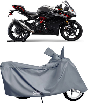 DROHAR Waterproof Two Wheeler Cover for TVS(Apache, Grey)