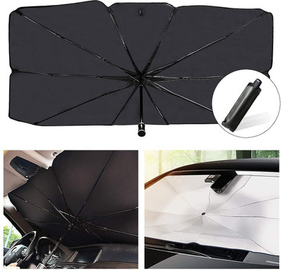 BIYALI Car Windshield Sun Shade Umbrella(Black)