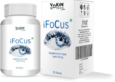 Vokin Biotech iFocus Complete Eye Health Formula To Maintain Healthy Eyes and Good Vision(60 Tablets)