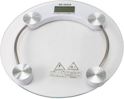 QNOVE Human Body Weight Machine- weight machine 400/CQAA Weighing Scale(Transparent)