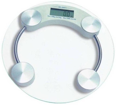 QNOVE Human Weight Machine- electronic weight machine 94/CQAA Weighing Scale(Transparent)