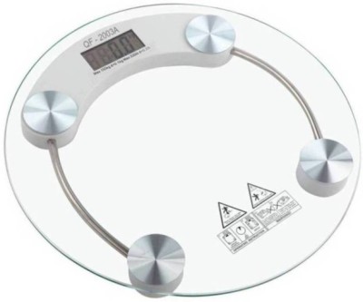 Qozent Human Body Weight Machine- weighing machine for body weight 292/UQAA Weighing Scale(Transparent)