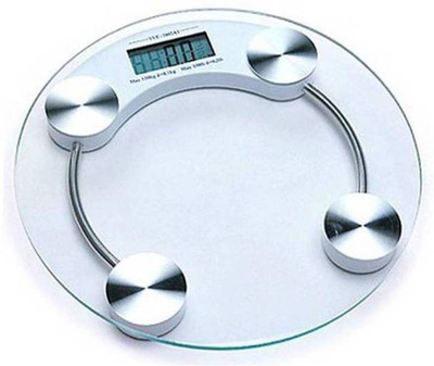 QNOVE Electronic Weight Machine- digital weight machine 1/CQAA Weighing Scale(Transparent)