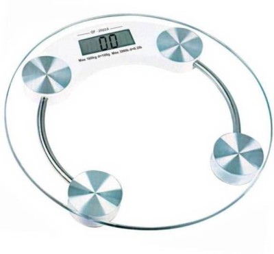 Qozent Human Weight Machine- weight machine for home 236/UQAA Weighing Scale(Transparent)