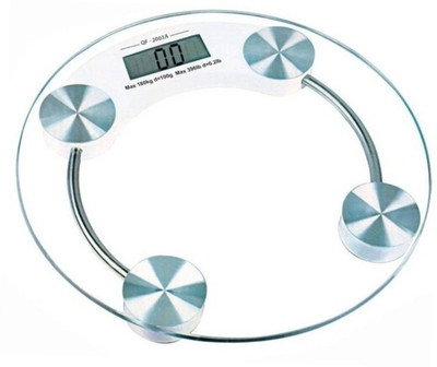 QNOVE Weight Machine For Home- electronic weighing scale 123/CQAA Weighing Scale(Transparent)