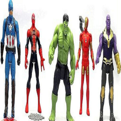 aryashri Toy Set Super Hero Avengers set of 5 super hero for kids(Multicolor)