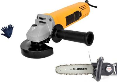 Sauran Electric Angle Grinder machine With 11.5inch Chain Saw Bracket for Wood Cutting Angle Grinder  (100 mm Wheel Diameter)