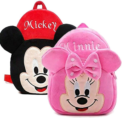 Bluemoon BM-Latch_a_Combo Minnie & Mickey77 12 L Backpack(Multicolor)