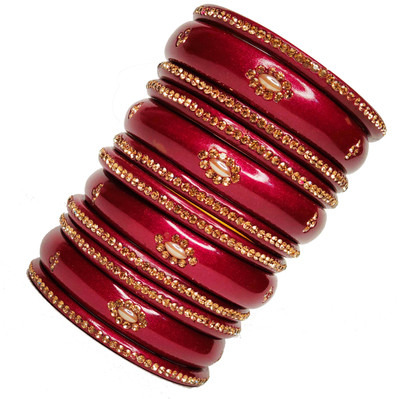 Lahthi Wala Lac Bangle Set(Pack of 12)